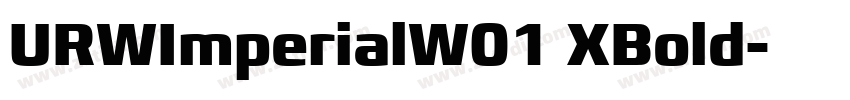 URWImperialW01 XBold字体转换